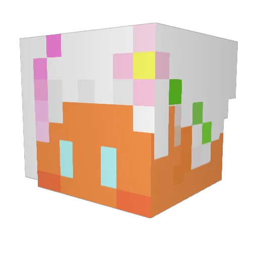 mame48004 Minecraft avatar head, 3D render