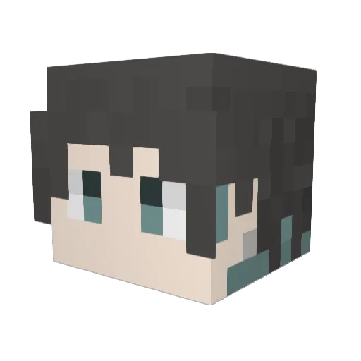 mame9416 Minecraft avatar head, 3D render