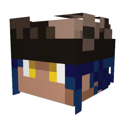 mamebato12 Minecraft avatar head, 3D render