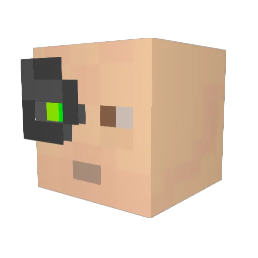 mameier Minecraft avatar head, 3D render