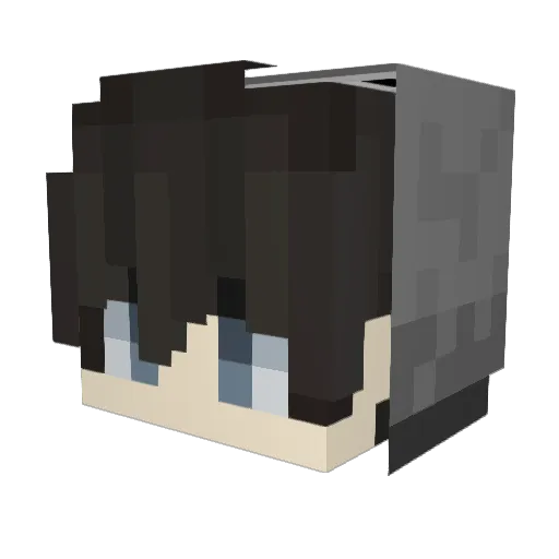 mameko197 Minecraft avatar head, 3D render