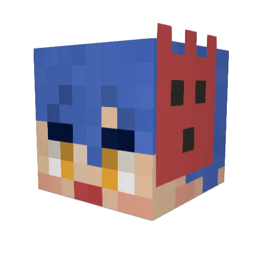 mametuuuuu Minecraft avatar head, 3D render