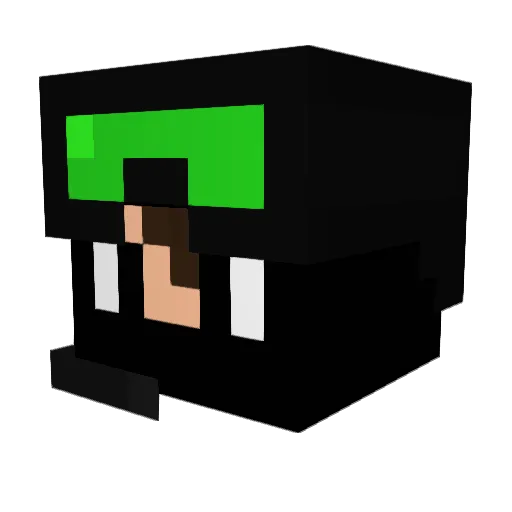 mamhug Minecraft avatar head, 3D render