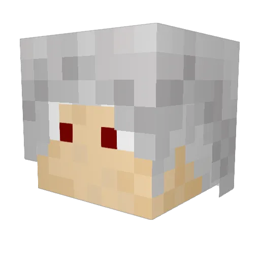 mamikes Minecraft avatar head, 3D render