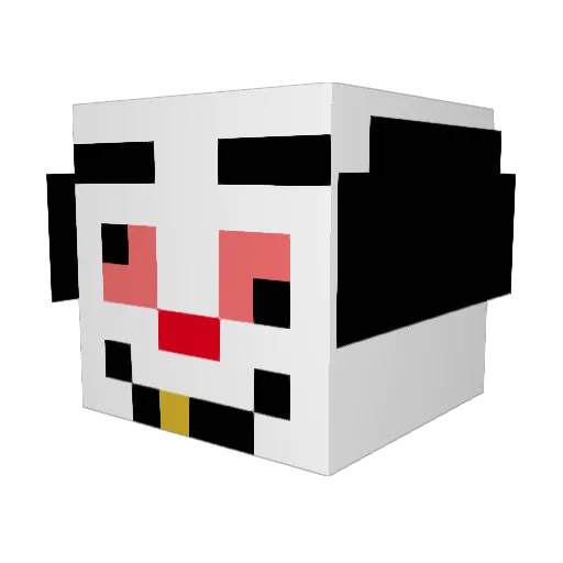 mamlokk Minecraft avatar head, 3D render