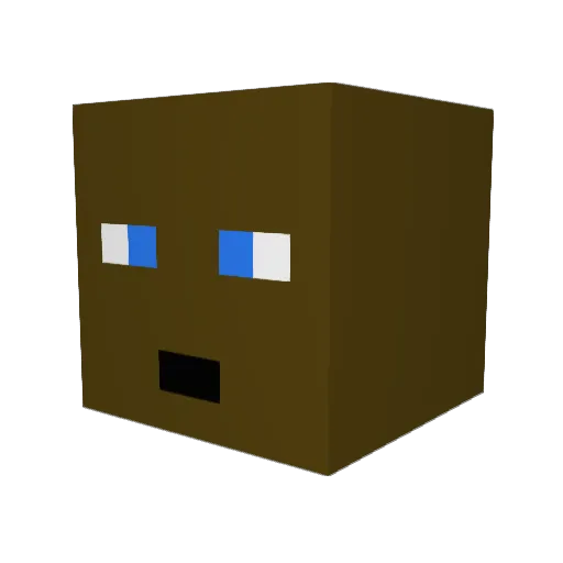 mammsen Minecraft avatar head, 3D render