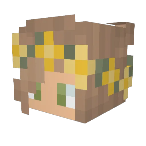 mammymos Minecraft avatar head, 3D render