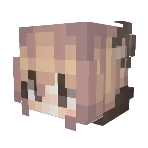 mamolis Minecraft avatar head, 3D render