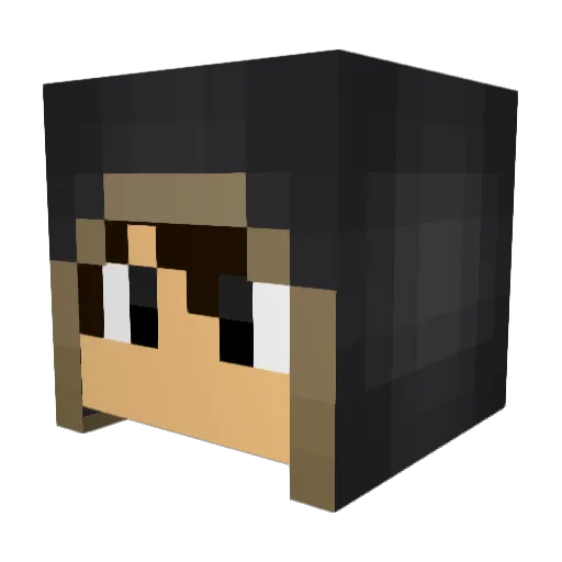 mamona_Play Minecraft avatar head, 3D render