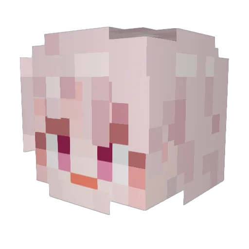 mamong_s Minecraft avatar head, 3D render