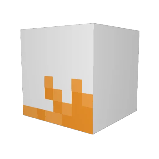 mamort Minecraft avatar head, 3D render