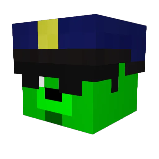 mamothman Minecraft avatar head, 3D render