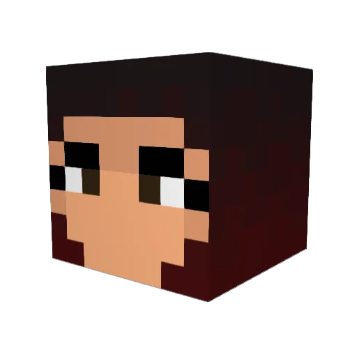 mamulade Minecraft avatar head, 3D render