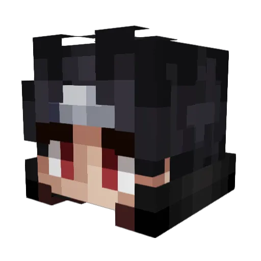 mamuterun Minecraft avatar head, 3D render