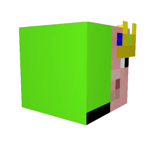 man_Cosmic_q7p Minecraft avatar head, 3D render