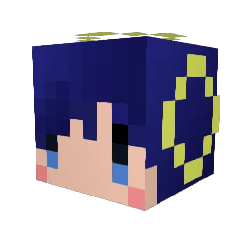 man_of_love_ Minecraft avatar head, 3D render