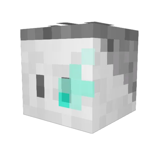 man_tian_ Minecraft avatar head, 3D render