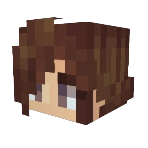 manacow Minecraft avatar head, 3D render