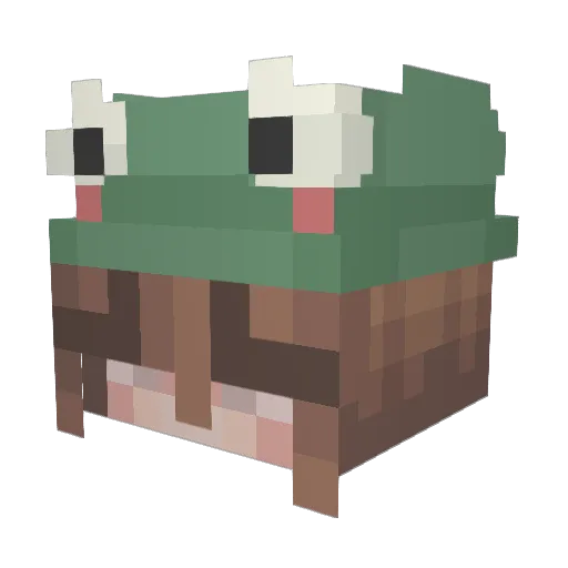 managoss Minecraft avatar head, 3D render
