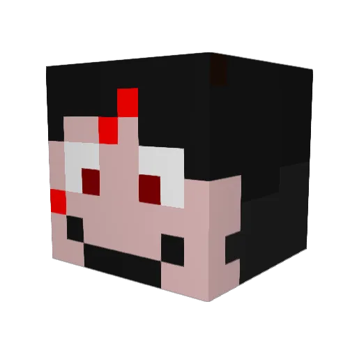 manato2002 Minecraft avatar head, 3D render