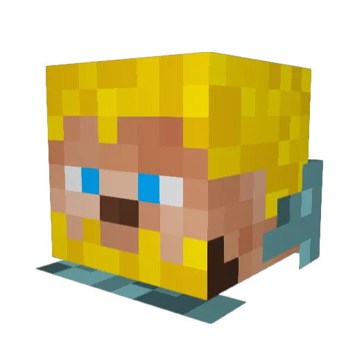 manavl98 Minecraft avatar head, 3D render