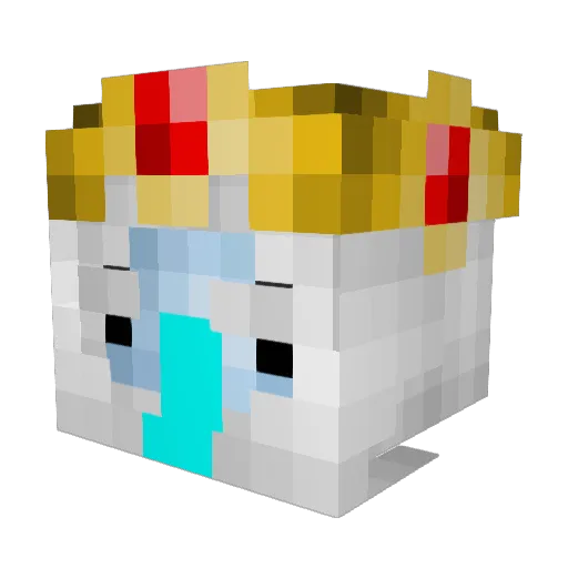 mancar_12 Minecraft avatar head, 3D render