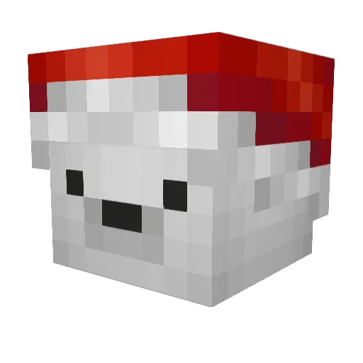 mancholing Minecraft avatar head, 3D render