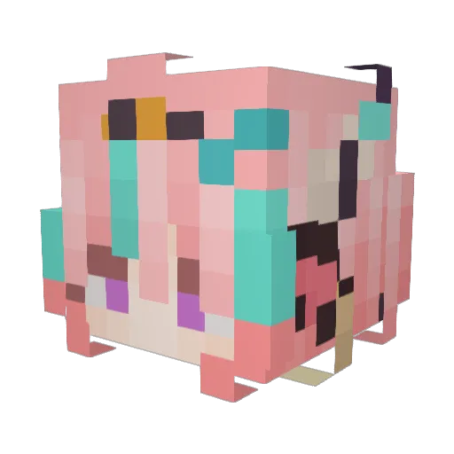 mancorka Minecraft avatar head, 3D render