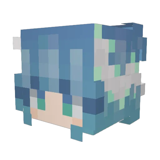 manda16433 Minecraft avatar head, 3D render