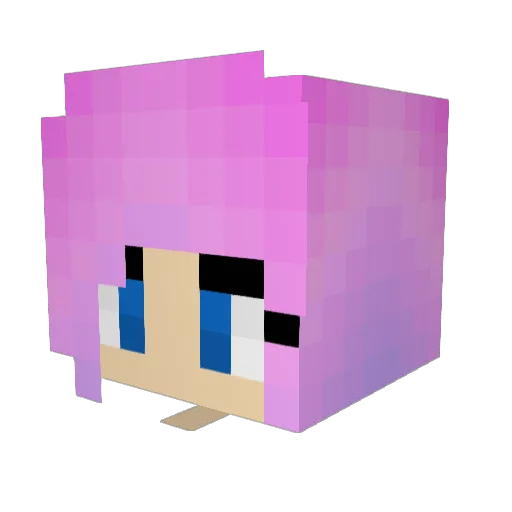 manda_panda_0306 Minecraft avatar head, 3D render