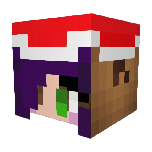 mandaa07 Minecraft avatar head, 3D render