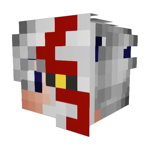 mandamentoo Minecraft avatar head, 3D render