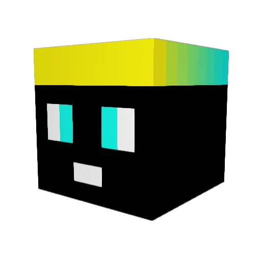 mandela5 Minecraft avatar head, 3D render