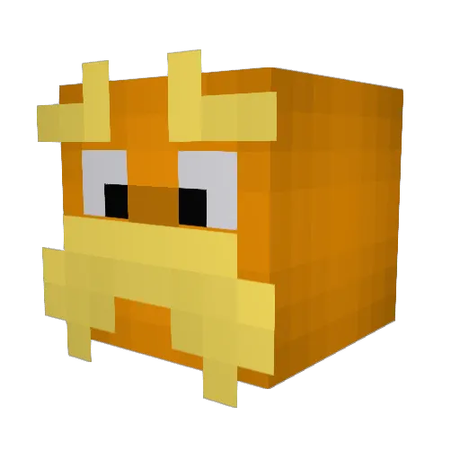 mandi266 Minecraft avatar head, 3D render
