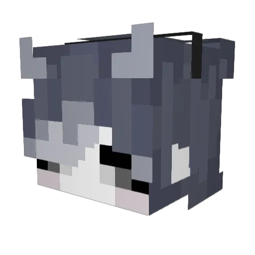 mandibani Minecraft avatar head, 3D render