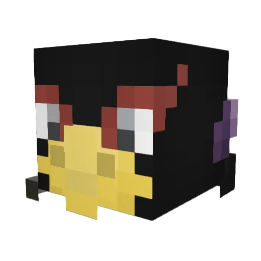 mandooi Minecraft avatar head, 3D render