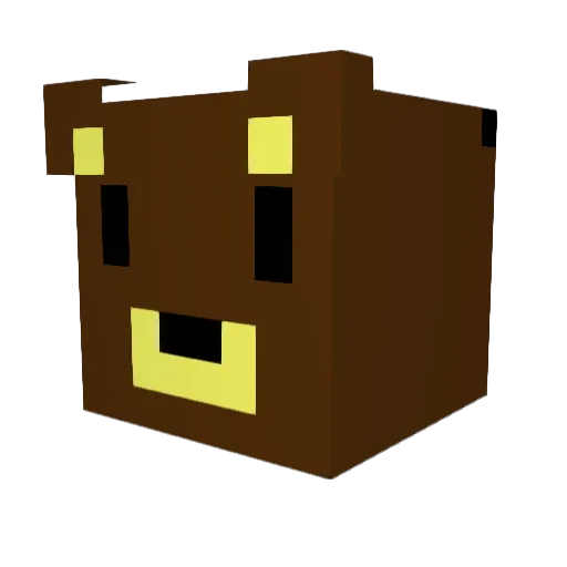 mandra12 Minecraft avatar head, 3D render