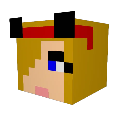mandragora24 Minecraft avatar head, 3D render