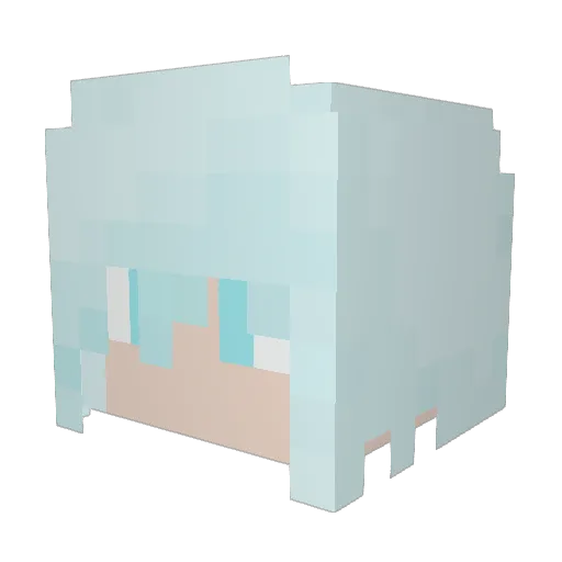 mandrywall Minecraft avatar head, 3D render
