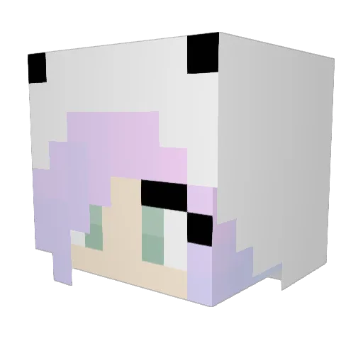 mandu134 Minecraft avatar head, 3D render