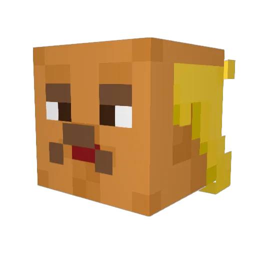 mandude325 Minecraft avatar head, 3D render