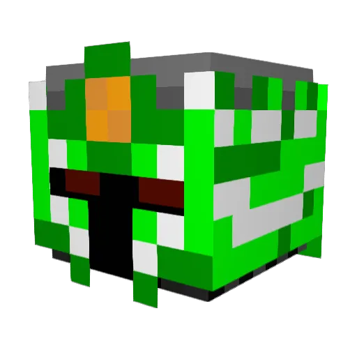 mandudeht Minecraft avatar head, 3D render