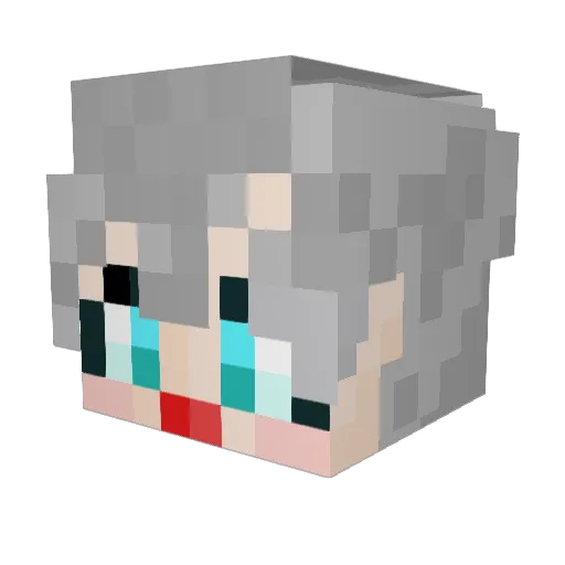 manduu2838 Minecraft avatar head, 3D render