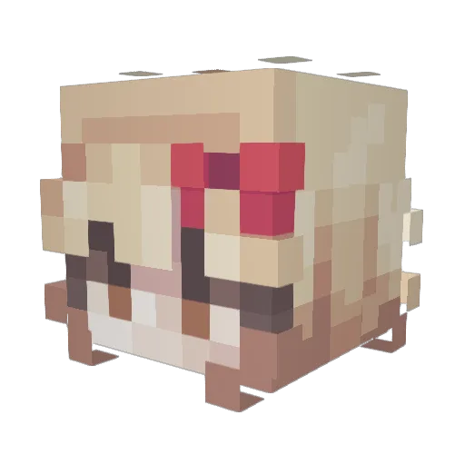 mandy167 Minecraft avatar head, 3D render