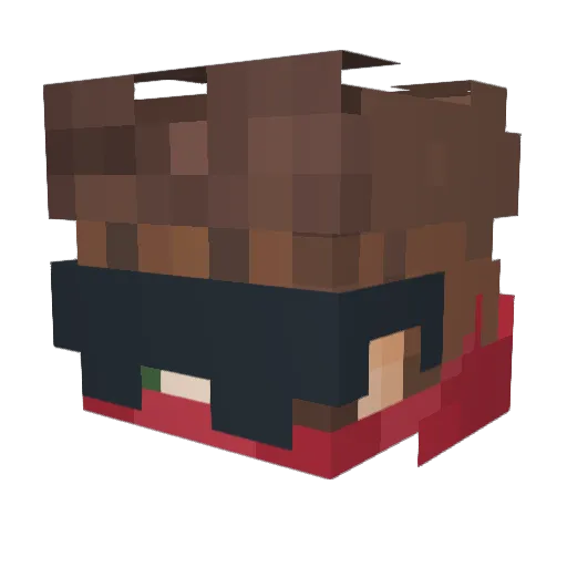 mandy6424 Minecraft avatar head, 3D render