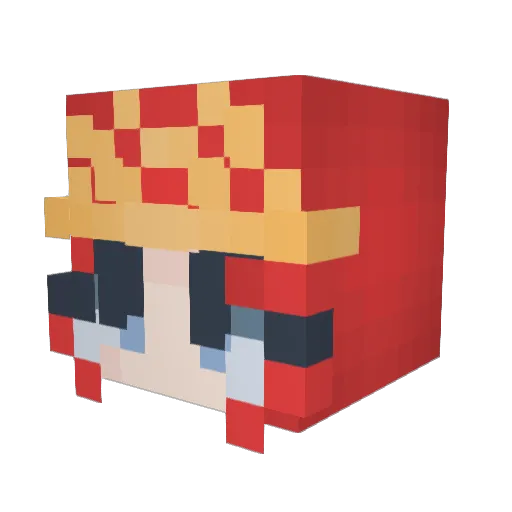 mandypandy1996 Minecraft avatar head, 3D render