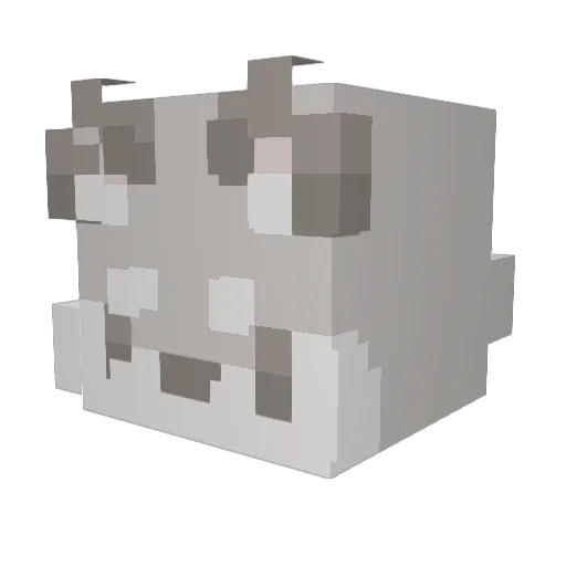 mandywandy Minecraft avatar head, 3D render
