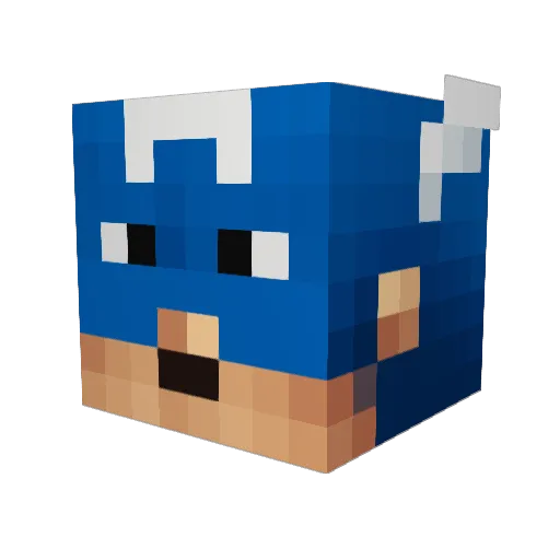 maneb14 Minecraft avatar head, 3D render