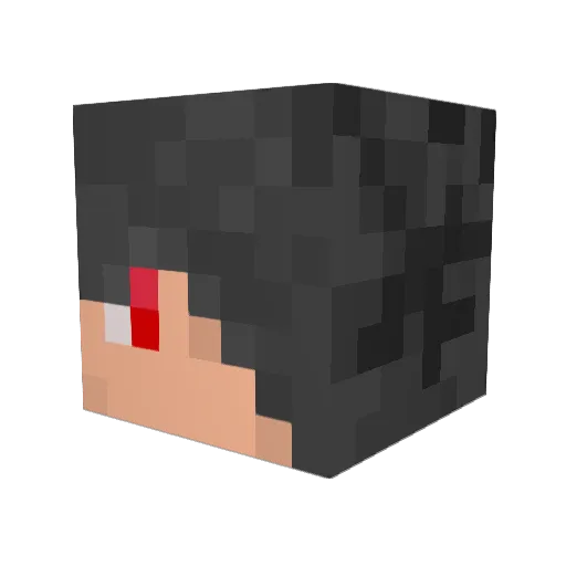 manenen Minecraft avatar head, 3D render