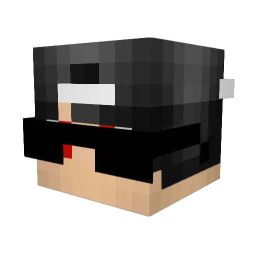 manero171 Minecraft avatar head, 3D render